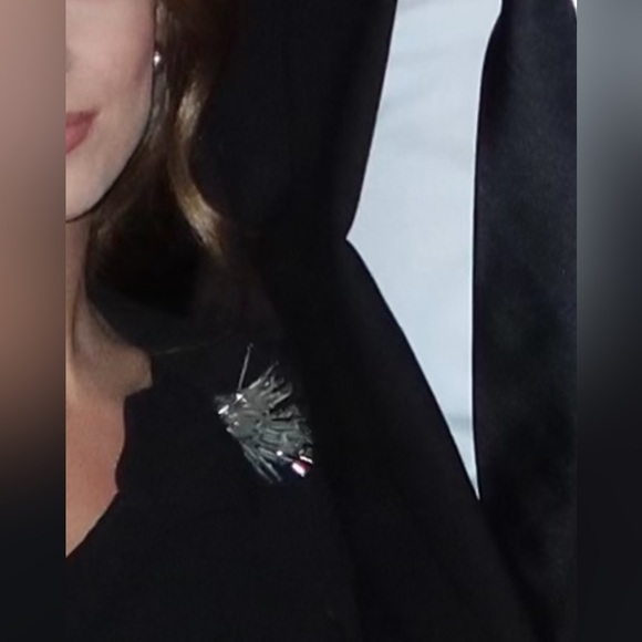 PatBO One Shoulder Black Mini Dress Flower Appliqué - Picture 3 of 6